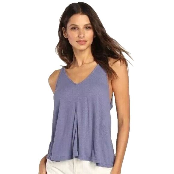 NEW Free People Intimately Dani Lavender Tank Small Dusty Iris Ribbed Knit - Picture 1 of 13